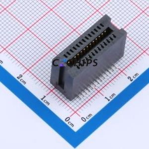 HEV26LP03BK Gold Finger Connector SMD,P=1.27mm Connector ( Connector Type: EDGE SLOT )( Pitch: 1.27mm )( Total PIN Count: 26P ) - Product Image 1