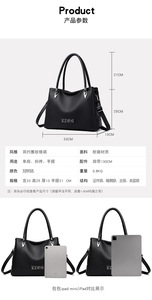 Nouveau Sac à Main de Luxe pour Femme, Grande Capacité, en Cuir PU Souple, Sac Fourre-Tout Vintage à Bandoulière - Product Image 3