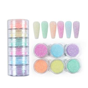 Poudre à ongles en acrylique brillante et scintillante pour l'hiver, avec des diamants mélangés, style sucre, paillettes pour l'art des ongles - Product Image 1