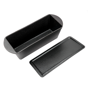 Juego <span class=keywords><strong>de</strong></span> 2 Moldes para Pan <span class=keywords><strong>de</strong></span> <span class=keywords><strong>Hierro</strong></span> Fundido con Tapa para Hornear Pan <span class=keywords><strong>de</strong></span> Carne Casero, Moldes para Pan <span class=keywords><strong>de</strong></span> Metal Duradero - Product Image 4