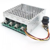 Régulateur de vitesse de moteur à courant continu 12V24V36V48V Module d'entraînement haute puissance contrôleur PWM 0-100A affichage numérique