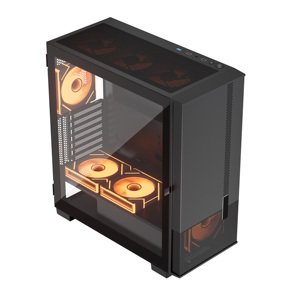 เคสคอมพิวเตอร์ตั้งโต๊ะแบบ Full Tower สำหรับเล่นเกม วัสดุ SPCC รองรับเมนบอร์ด EATX พร้อมแผงข้างกระจกและตาข่าย ลดราคาพิเศษ - Product Image 2