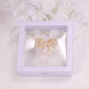 Broche papillon en perles naturelles, style simple et polyvalent, accessoire de mode, motif tendance sur internet, vente en gros - Product Image 4