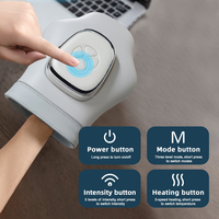 Masseur de main électrique sans fil personnalisé à pression d'air 3D, avec vibration et chaleur, dispositif de massage des doigts par coussin d'air et compresse chaude