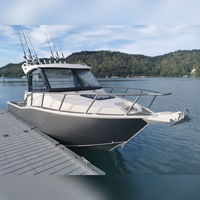 Bateaux de pêche Gospel Boats de 6 m en aluminium soudé avec moteur hors-bord de 115 à 175 CV, cabine Cuddy, commande par écran tactile