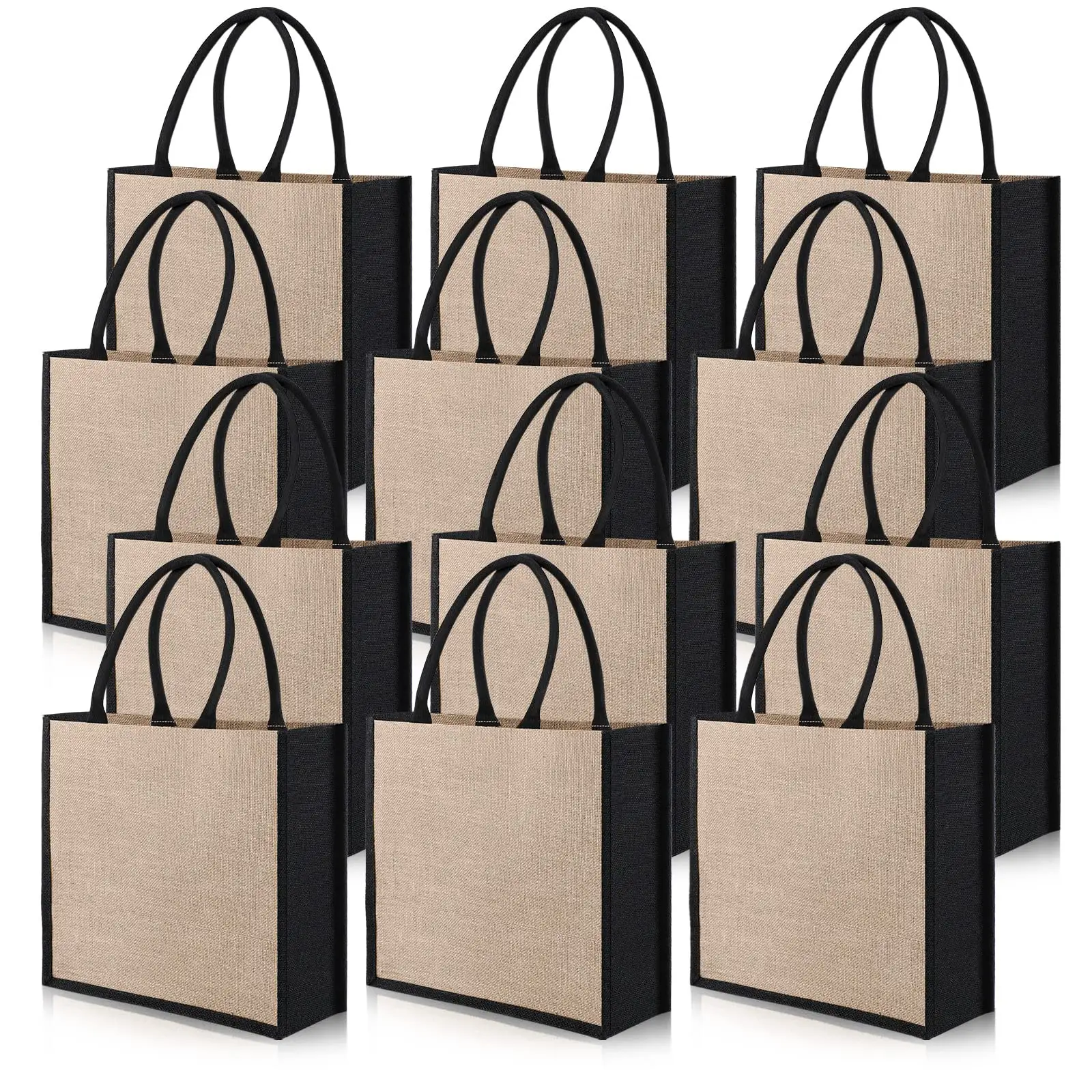 Hot Selling Custom Gedrukt Jute Draagtas Voor Verkoop Gift Custom Logo Natuurlijke Eco Vriendelijke Jute Boodschappen Tote Jute tas