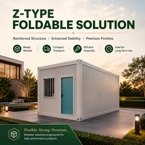 บ้านสำเร็จรูปขนาดเล็ก NewGen รุ่น Z-Type ขนาด 20 ฟุต แบบพับได้ ดีไซน์ทันสมัยทรงสี่เหลี่ยมผืนผ้า เหมาะสำหรับใช้เป็นโกดัง ตกแต่งอย่างดีเยี่ยม ประกอบได้อย่างมีประสิทธิภาพ - Product Image 1