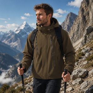 Chaqueta de Primavera 2026 para <span class=keywords><strong>Hombre</strong></span>, Superventas Transfronteriza, Versátil, con Capucha, para Senderismo al Aire Libre, Cortavientos, Venta al por Mayor OEM - Product Image 4