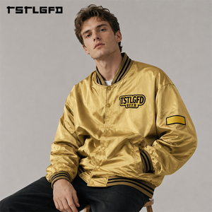 Blouson Bomber Réversible à Rayures de Baseball OEM/ODM, Broderie Chenille, Style Universitaire Streetwear, Manteau à Rayures Fines, Vente en Gros - Product Image 5