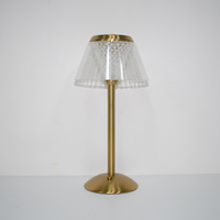 Décoration d'intérieur, lampe de nuit sans fil de luxe, rechargeable par USB, contrôle tactile 3 couleurs, gradation, lampe de table en cristal de diamant doré pour mariage