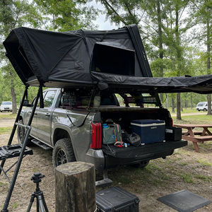 Waterproof Side Clamshell Tente De Toit 4-Season Hard Shell Roof Top <b>Tent</b> 3-4 Person Car Rooftop <b>Tent</b> With Ladder 4x4 Camping - Product Image 6