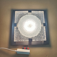 Moderno minimalista de lujo de diseño cuadrado de cristal dormitorio casa habitación abajo luces LED interior Pop luz de techo