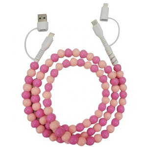 2025 <strong>New</strong> Product Ideas-<strong>Multi</strong>-<strong>Function</strong> 4 in 1 Beaded Charger Colorful USB Type-C for Phone and Computer - Product Image 6