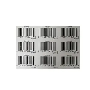 Impresión de datos variables, número de serie, etiqueta de código de barras, pegatina de embalaje de producto autoadhesiva
