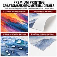 Impression d'affiches personnalisées, impression d'art mural coloré pour la publicité, la vente au détail, le bureau à domicile et l'affichage d'événements