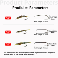 Leurres de pêche à la mouche en silicone, leurres artificiels pour la pêche à la truite, au bar et à la perche en eau douce, imitant les nymphes, les moucherons, les libellules et les caddisflies.