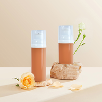 Flacon pompe sans air en PP au design moderne et élégant, emballage cosmétique haut de gamme