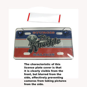 Protection décorative anti-reflet pour plaque d'immatriculation de <span class=keywords><strong>moto</strong></span>, effet flou clair, pour la protection de l'identité de la <span class=keywords><strong>moto</strong></span> - Product Image 3