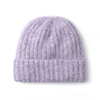 Bonnet en tricot jacquard à impression numérique d'hiver de haute qualité avec logo personnalisé, patch personnalisé, bonnets en mohair