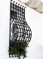 Grille de protection décorative en fer forgé style thaïlandais, résistante au vent et à la corrosion, pour portes, fenêtres et balcons