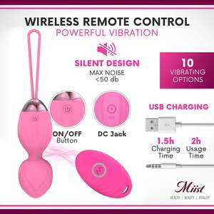 <span class=keywords><strong>Palline</strong></span> <span class=keywords><strong>di</strong></span> <span class=keywords><strong>Kegel</strong></span> in Silicone, Uova Vibranti per <span class=keywords><strong>Esercizi</strong></span> <span class=keywords><strong>di</strong></span> Rafforzamento Vaginale con Telecomando per Donne - Product Image 4