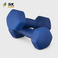 Haltères hexagonaux en PVC SK, équipement d'entraînement de force pour la maison, la salle de sport, le fitness, les exercices