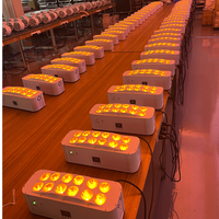 12*18W RGBWA UV LED sans fil DMX tête mobile lumières alimenté par batterie DJ up éclairage pour les fêtes de mariage Club Bars lieux d'événement