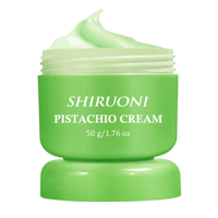 Crème pour le visage à la pistache en marque privée OEM/ODM, crème hydratante naturelle, soin hydratant naturel pour la peau avec des extraits de noix