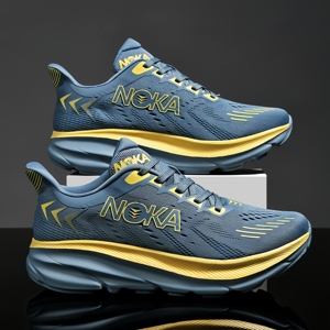 Chaussures de course légères et élastiques pour hommes, tendance été printemps automne, dernier design pour les sports de plein air, utilisation polyvalente en ville - Product Image 1
