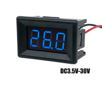 0.36 shell mounted voltmeter with LED display, high-precision instrument, three wire 0-100V digital voltmeter