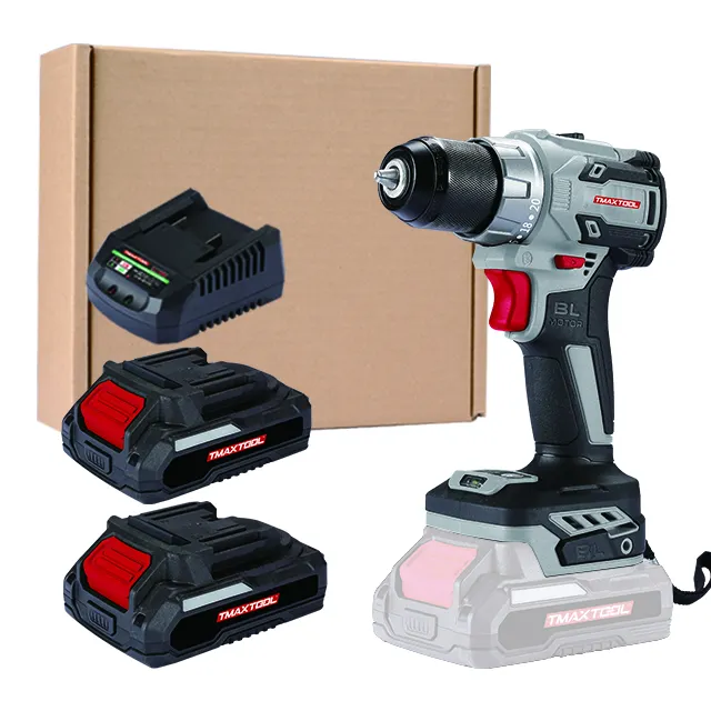 Top Quality 21V Rechargeable Lithium Battery Power Tool 50N.m Torque Handy Cordless Electric Screwdriverr Brushless Drill
