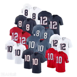 Kaos Sepak Bola Fashion Murah Grosir, Bernapas, Logo Bordir Sublimasi Kustom, Jersey Sepak Bola Amerika - Product Image 1