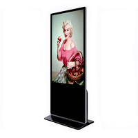 Écran tactile LCD sur pied de 43, 50, 55, 65 pouces, panneau publicitaire, signalétique numérique, affichages publicitaires