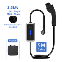 Chargeur domestique pour véhicule électrique à énergie nouvelle de haute qualité 3,5 kW 16 A Niveau 2/J1772 à faible coût ODM/OEM CQC pour chargeur portable