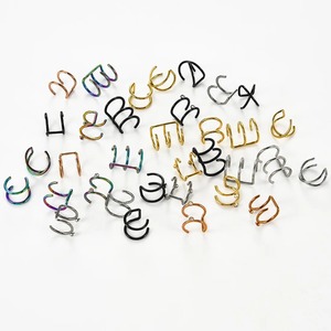 1 Paire de Boucles <span class=keywords><strong>d</strong></span>'Oreilles Clip-on en Acier Inoxydable avec Strass en Cristal, Hélix Cartilage, Sans Perçage, Réglables, Cadeau pour Femmes et Hommes - Product Image 3