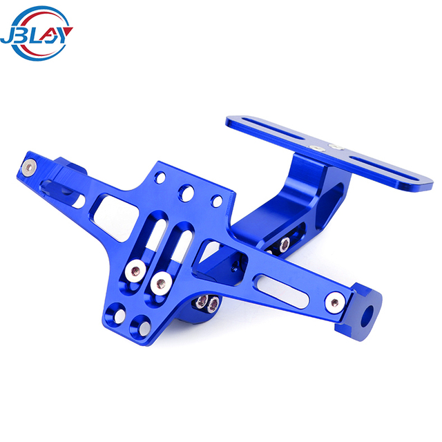In Stock Motorcycle Parts & Accessories Multiple Color Aluminium Alloy Licence Plate Holder for Motorcycle Plate Holder