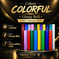 Vinilo Adhesivo Opaco de PVC para Plotter, Color Mate y Brillante, Grosor de 0.08mm, el Más Vendido de Fábrica