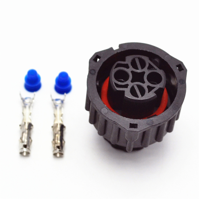 TE Connectivity 2 Pin Tyco/Amp Circular Waterproof Connector Housing 1-967325-3 DJ3023Y-2.5-21