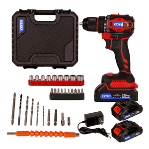 Bộ dụng cụ tua vít tác động giá sỉ nhà máy, máy khoan không dây không chổi than điện, kèm 2 pin và bộ sạc - Product Image 4
