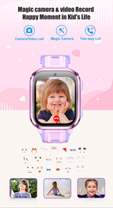 Montre connectée 4G pour enfants - Garçons Filles - GPS Tracker - Montres connectées pour enfants avec carte SIM - <span class=keywords><strong>Whatsapp</strong></span> - Appel vidéo Bluetooth - Alarme SOS - D58 - Product Image 3