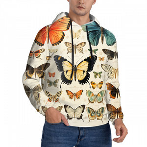 Image personnalisée Sweat-shirt à capuche Streetwear pour hommes Style fermeture éclair avec design doublé coupe-vent anti-rides Patchwork motif solide Taille 6XL - Product Image 1