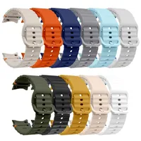 Correa de silicona original para Samsung Galaxy Watch 7/FE/5 Pro, pulsera para Samsung Galaxy Watch 6/4 Classic, correa de 44mm y 40mm.
