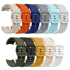 Cinturino in silicone originale per <span class=keywords><strong>Samsung</strong></span> Galaxy <span class=keywords><strong>Watch</strong></span> 7/FE/<span class=keywords><strong>5</strong></span> <span class=keywords><strong>Pro</strong></span>, bracciale per <span class=keywords><strong>Samsung</strong></span> Galaxy <span class=keywords><strong>Watch</strong></span> 6/4 Classic 44mm 40mm. - Product Image 4