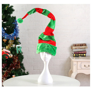 Décorations et cadeaux de Noël en tissu, chapeaux de Père Noël, chapeaux de clown, chapeaux d'<span class=keywords><strong>elfe</strong></span>, chapeaux de Père Noël pour les fêtes, styles variés - Product Image 3