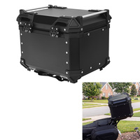 TCMT 45L Top Case en Aluminium, Boîte de Rangement Arrière, Coffre Compatible avec Harley Yamaha BMW Honda, Pièces Universelles pour Moto