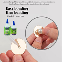 Lem Super Cyanoacrylate Tipis Cairan Perekat untuk Proyek Pertukangan Kayu, Model Hobi, Pekerjaan Inlay, 50g, Didukung OEM