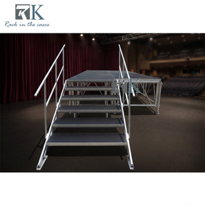 Outdoor Concert Stage Platform with Aluminum Brace Quick Install Stage - Product Image 2