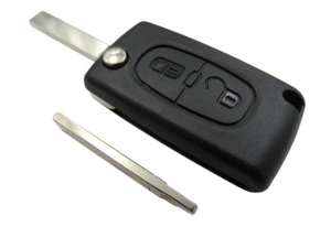 Haute Qualité Bon Prix P-eugeot 2 Boutons <span class=keywords><strong>307</strong></span> Flip Key Shell Fob Case No Battery Place With VA2 Blade(Blade No Groove) - Product Image 2