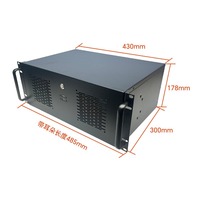 4U430 Industrial Computer case 8 PCI Slot Mid Tower Case with Wall Piercing Terminal Slot Supports ATX Motherboards