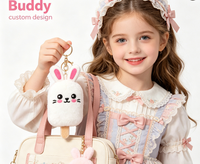 Fabricante OEM, Juguete de Peluche Personalizado de Conejito, Llavero de Peluche Suave y Adorable para Niños, Regalos